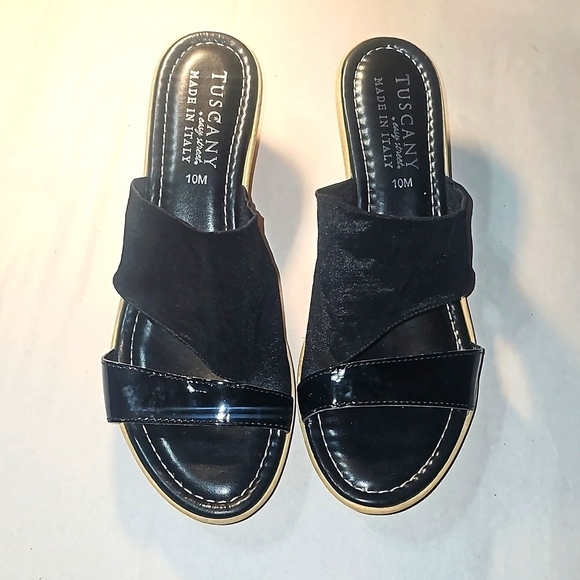 easy street Shoes - Women's Tuscany Easy Street Wedged  Slides NWT
